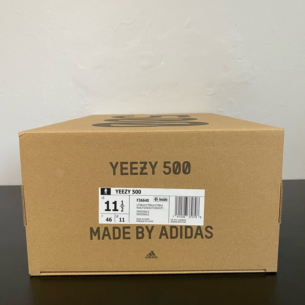 Adidas Yeezy 500 Utility Black sz 11.5 - Picture 9 of 9